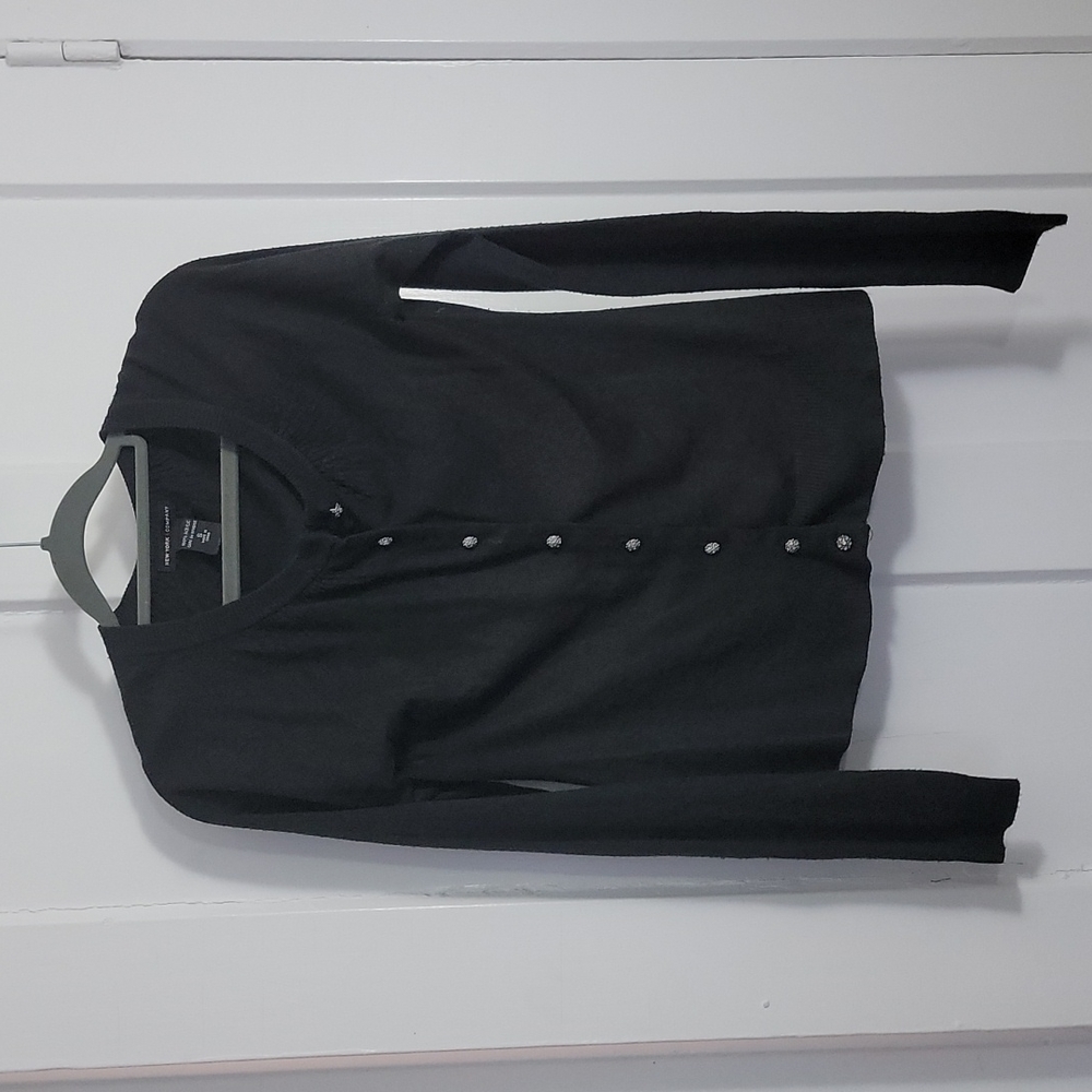 New York & Company Size S Black Cardigan